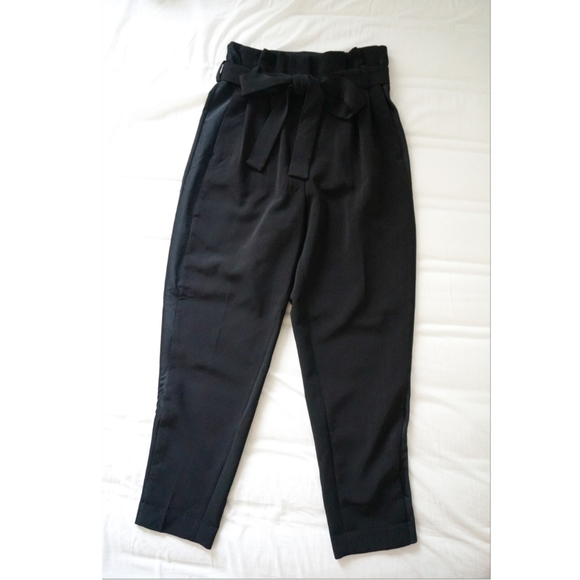 h&m black work pants
